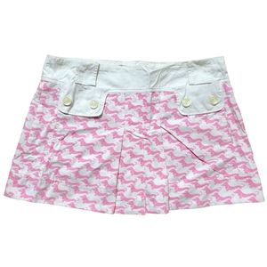 Custo Barcelona vintage rare y2k barbie pink daschund pattern mini skirt